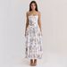 Elegant Style Suspender Dress For Women Fairy Like Slimming Floral Print Gentle Fashion_ecoleips.com