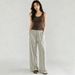 Women's Relaxed Linen Casual Pants Loose Straight Leg Elegant Breathable Cotton Wide Leg Striped Long Spring Summer_ecoleips.com