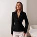 Elegant Commuting Pleated Blazer For Women 2025 Winter European And American Cross-Border Professional Slim-Fit Women's_ecoleips.com