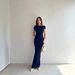 Fashion New Arrival Women Dress Minimalist Intellectual One Shoulder Slim Waisted Ruched Split Hem Dress Elegant Ladies Party Dress_ecoleips.com