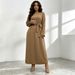 Cross Border Best Selling Simple And Versatile Nida Solid Color Dress_ecoleips.com
