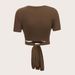 Voya Women's Clothing 2026 Spring/summer New Sexy Sweet And Spicy T-shirt Slim Fit And Slimming, Exposed Navel Short Top_ecoleips.com
