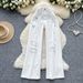 Women's Clothing Vintage White Jeans - High-Waisted Wide-Leg Distressed Denim Pants For A Retro-Chic Look (XS-2XL)_ecoleips.com