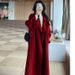 Women's Oversized Wool Coat With Princess Sleeves – Elegant Longline Winter Coat In Red, Beige, Camel, Grey & Black (S-3XL)_ecoleips.com