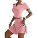 Best-selling Summer Sports Outdoor Two-piece Set Of Yoga Clothes For Women, Sports Golf Tennis Short Skirt Set_ecoleips.com