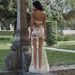 Dress, Mesh Embroidery, Fairy Goddess, Suspender, Long Skirt, Fish Tail_ecoleips.com