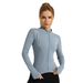 Women's Clothing Zone Nude Outdoor Sports Jacket Women's Tight Breathable Standing Yoga Fitness Clothing Jacket_ecoleips.com