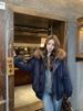 girl 917 With Large Fur Collar 2025 New Cotton Coat Trendy Brand Hot-Selling Parka Winter Cold-Proof Jacket For Women_ecoleips.com
