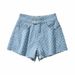 Women’s Clothing Ripped Denim Shorts For Women Summer New High Waist Ins Two Buttons Slimming Raw Edge A Line Wide Leg Hot Pants_ecoleips.com