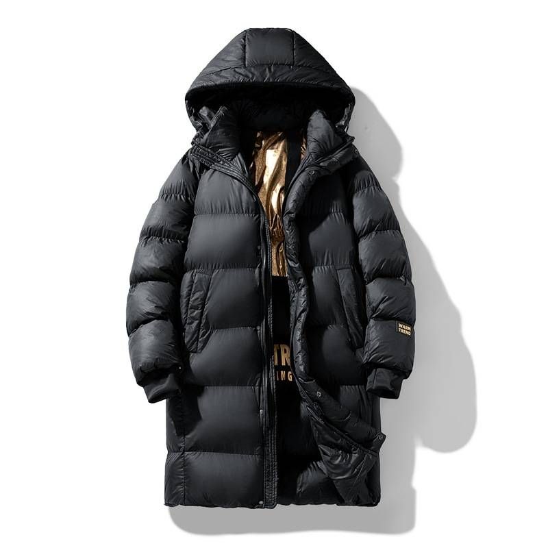 Men's Graphene-Infused Mid-Length Winter Coat With Hood – Thickened, Loose Fit, Stylish Casual Jacket For Cold Weather_ecoleips.com