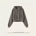 Women's Cropped Hoodie With 3D Print - Oversized Streetwear Pullover, Soft Polyester Drop-Shoulder Sweatshirt For Petite & Plus Size (XS-XXXXL)_ecoleips.com