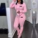 Women's Clothing 2024 New Sweatshirt Women's Two Piece Hoodie Letter Printing Casual Printing Sports Suit_ecoleips.com