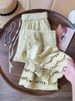 Autumn Fashion Jacquard Females Hollow Out Casual Pant Elastic Waist Straight-Leg Loose Fit Pants Full Length Wide Leg Trousers_ecoleips.com
