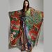 Women's Floral Kimono Beach Cover Up – Lightweight Sun Protection Robe, Bikini Wrap, Vacation Long Sleeve Shirt, Polyester Bathing Suit Sheer Wrap_ecoleips.com