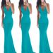 Women's Clothing Fashionable And Sexy Suspender Backless Long Skirts New Cocktail Party Evening Dresses_ecoleips.com