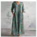 Women's Summer Printed Casual Loose Dress Urban Cross Border Trade European American Style_ecoleips.com