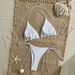 Women's Solid Color Sexy Two-Piece Bikini Set Trendy Fashionable Swimwear Comfortable Support Versatile Style Companion_ecoleips.com
