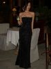 Hugcitar 2025 Fashion Diamonds Black Slips Backless Sexy Bodycon Maxi Dress Summer Women Elegant Outfits Wedding Party Birthday_ecoleips.com