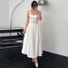 Women's Clothing 2025 Summer New Fashion Sexy Backless Zipper Slim Waist Strap Dress Wholesale_ecoleips.com