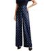 Cross-border European And American Fashion Retro Polka Dot Korean Style New Loose Wide-leg Long Casual High-waisted_ecoleips.com