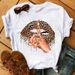 Independent Brand Simple Casual Colorful Lips Women's Plus Size T-shirt For Summer_ecoleips.com