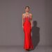 Aria Basics Aria Basics New European And American Style Party Evening Strapless, Sleeveless, Beaded, Long Bandage Dress, Elegant With Sequins_ecoleips.com