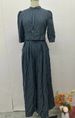 Women's Clothing fashion striped print navel baring top high waist wide leg pants suit_ecoleips.com