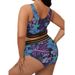 Verve 2024 New Sexy Plus Size Swimsuit High Waist Two-Piece Bikini Women's Swimwear_ecoleips.com