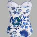 Women's Floral Print Bikini Set With Underwire - Long Sleeve Swimwear For Swimming & Water Sports (S/M/L/XL)_ecoleips.com
