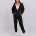Women's Clothing Hooded Plus Velvet Sweater Women's Casual Loose Tops Jacket Couple Suit Hoodie_ecoleips.com