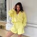 Women's Summer Casual Two Piece Set Long Sleeved Hooded Jacket And Shorts European American Style Fashionable Clothing_ecoleips.com