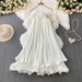 Women's Clothing Seaside Holiday Style Sexy Backless Halter Neck Suspender Dress Women's Summer Loose Slim Fluffy Cake Skirt_ecoleips.com
