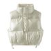 Aria Basics Cross-border ZA European And American Style Women's Clothing INS Fashion Design Metallic Tech Fabric Down_ecoleips.com