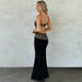 European And American Hot-Selling Wom's 2025 Autumn New Fashion Sexy Hollow Lace Patchwork Strap Bodycon Dress For_ecoleips.com