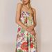 2025 Summer New European And American Style Commuting Printed Camisole With High Waist Belt A-line Elegant Long Dress_ecoleips.com