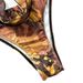 Women's Clothing Sexy Bikini Halter Neck See Through Swimsuit Strap Mesh Bodycon Skirt Hollow Print European And American Fashion_ecoleips.com