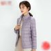 Women's Lightweight Short Down Jacket With Stand Collar, 90% White Duck Down Filling, Slim Fit Casual Coat For All Seasons_ecoleips.com