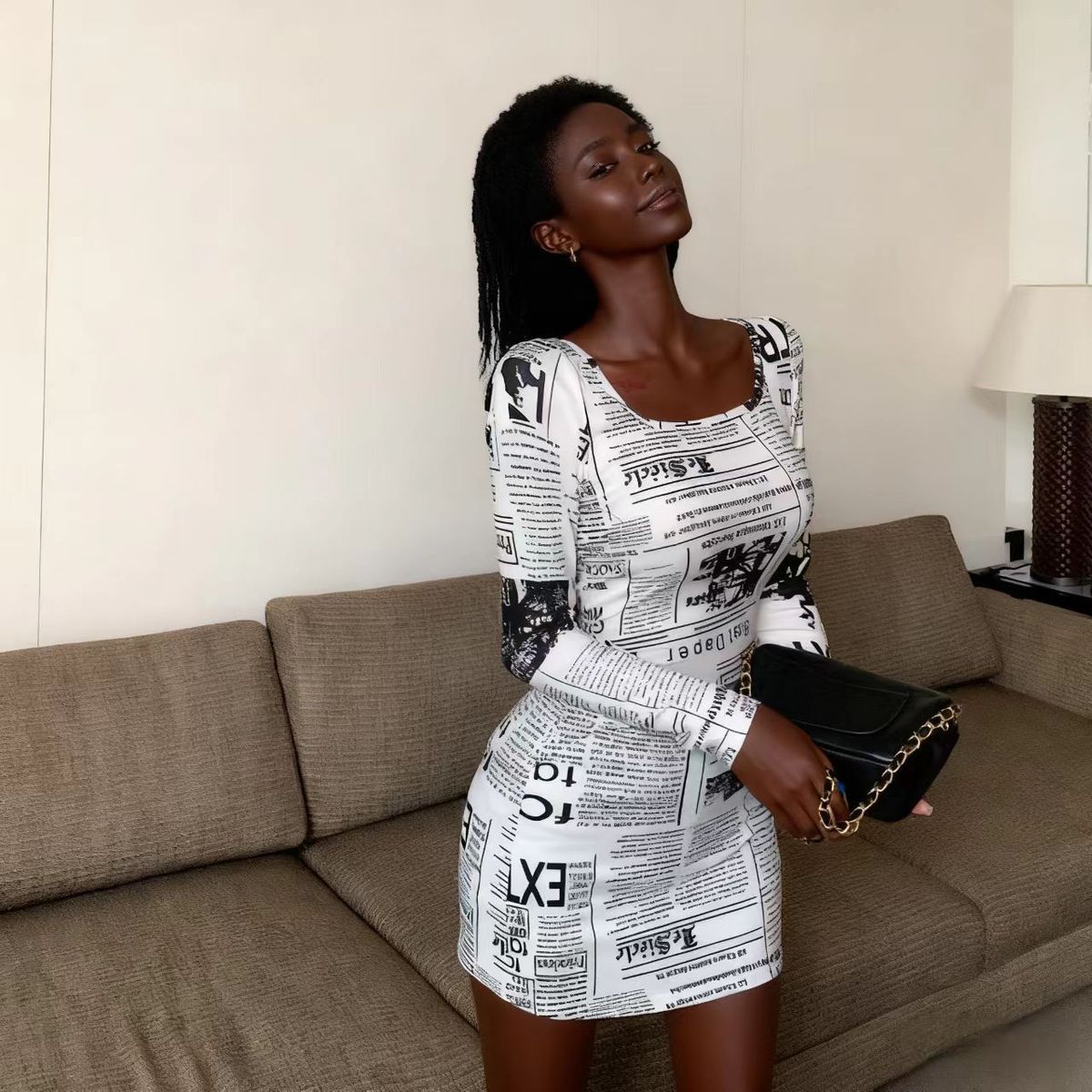 off the Shoulder Long Sleeve Slim Fit Dress New Arrival 2025 Cross Border Hot Selling Item for Amazon And AliExpress Sexy Dress_ecoleips.com