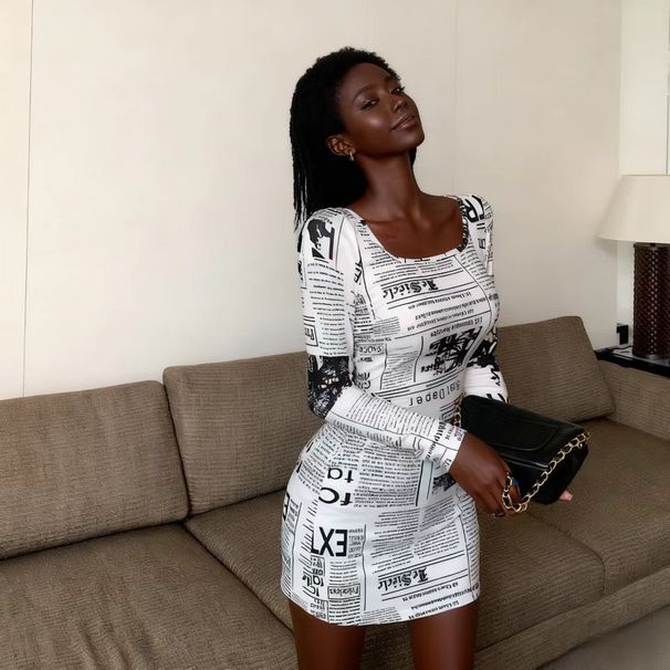 off the Shoulder Long Sleeve Slim Fit Dress New Arrival 2025 Cross Border Hot Selling Item for Amazon And AliExpress Sexy Dress_ecoleips.com