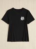 2026 Summer Fashion T-Shirt Trendy Loose Fit Casual Short Sleeve Printed Top_ecoleips.com