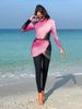 Women's Clothing Muslim Gradient Swimsuit Diving Suit Women's Tight Long-Sleeved Three-Piece Swimsuit For Formal & Casual_ecoleips.com