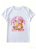 Women's Psychedelic Mushroom T-shirt, Casual And Versatile Top_ecoleips.com