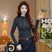 A Warm Winter And Autumn Undergarment For Women, Featuring A Colorful Design, A Stylish Loose Fit, Long Sleeves, A Stand_ecoleips.com
