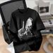 Foreign Trade Women's Clothing European And American Dark Style Round Neck Drop Shoulder T-Shirt Loose_ecoleips.com