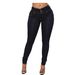 Women's Clothing High Waist Skinny Jeans - French Style Stretch Denim Pants For Slim Fit & Lifting Buttocks (Available In Blue Black, Dark Blue)_ecoleips.com