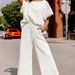 Women's Clothing Autumn New Loose Simple Solid Color Leisure Suit Texture Drawstring Sports Two Piece Suit For Women_ecoleips.com