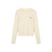 girl Embroidered Cable Knit For Women, Autumn And Winter Korean 2025 New Chic Lazy Style Loose Pullover Long Sleeve Sweater_ecoleips.com