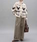 Fair Isle Knit Cardigan – Nordic High Neck Coat, Oversized & Cozy For Winter_ecoleips.com