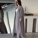 Europe And America Designer Simple Temperament Pleated Mid Length Windbreaker Pants Two Pieces_ecoleips.com