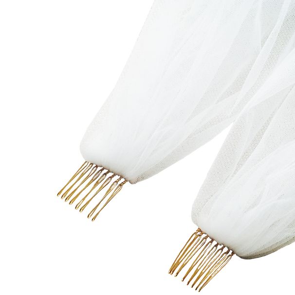 new double comb bridal veil long trailing church wedding travel wedding dress soft yarn headdress wholesale_ecoleips.com